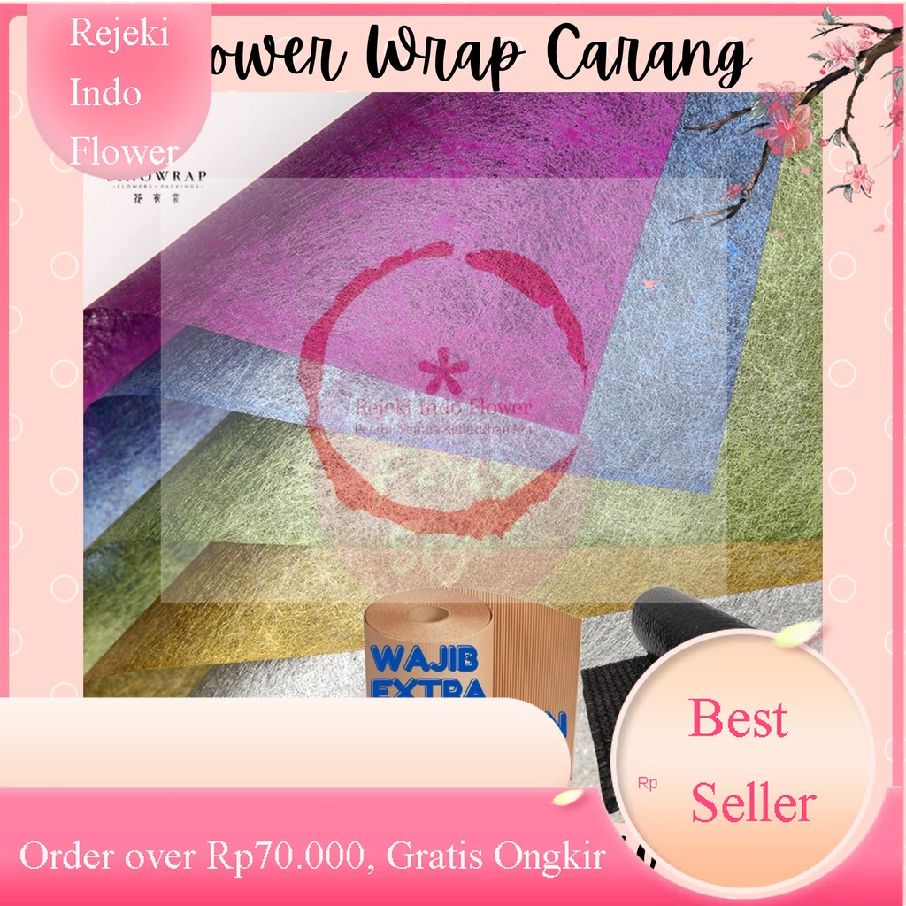 

5 LEMBAR REZEKI KERTAS BUNGA CARANG METALIK CS KERTAS BUCKET BAHAN BUKET KERTAS