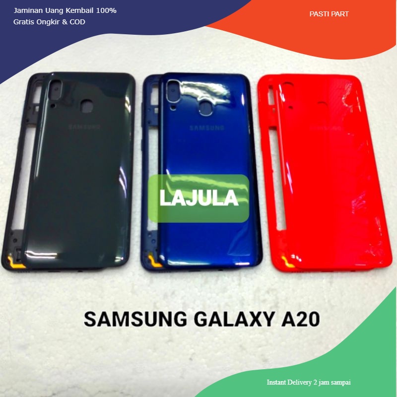 kesing housing casing samsung galaxy a20 bezel + backdoor original