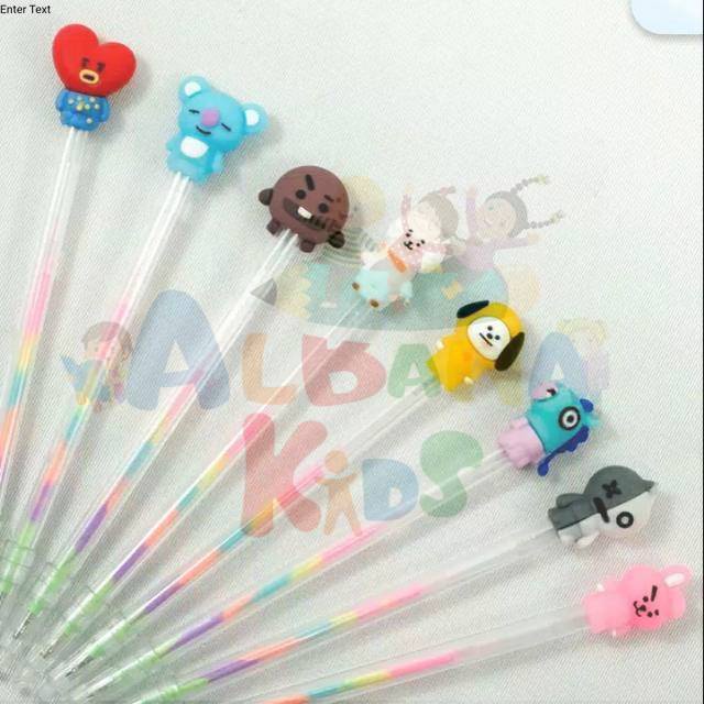 

Ecer Pulpen Rainbow Karakter BTS / Unicorn