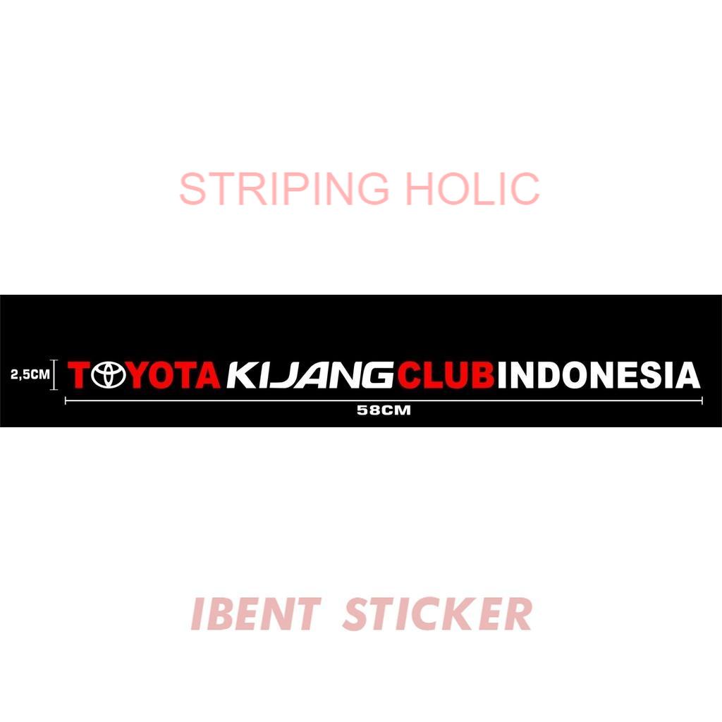 CUTTING STICKER NYALA TKCI TOYOTA KIJANG CLUB INDONESIA