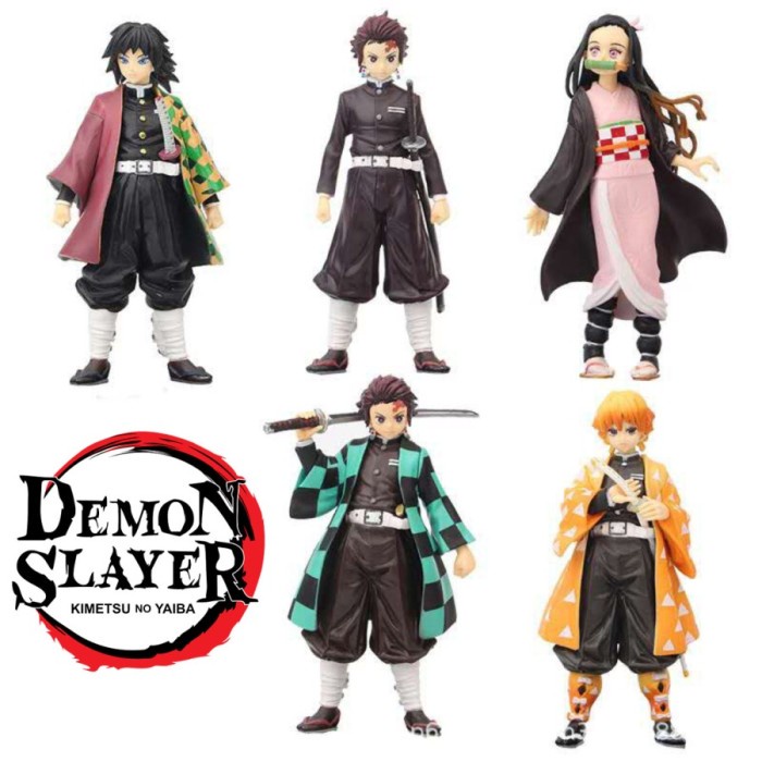 Action Figure Tanjiro Nezuko Zenitsu Inosuke Kimetsu No Yaiba - Inosuke