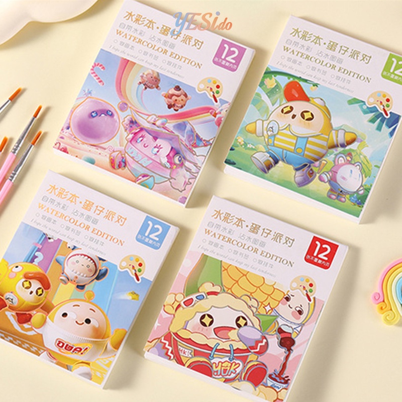 

COD✨ BukuMewarnai Cat Air KreatifAnak SanrioBukuCatatan MenggambarDoodle Menggambar Sendiri-YES