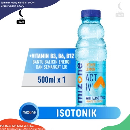 

[BISA COD] DS Mizone Isotonik Activ Lychee Lemon 500ml