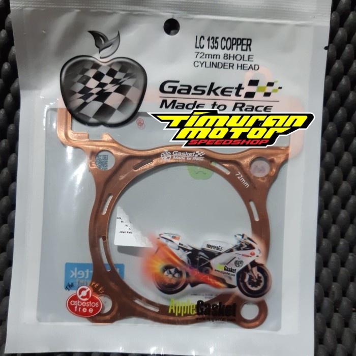 READY PAKING KOP TEMBAGA APPLE 72 MM MX  MX KING  VIXION ORIGINAL