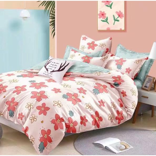 Idola Style Veronica Sprei 100 / 120 Micro Print Tinggi 30 cm MP-8201