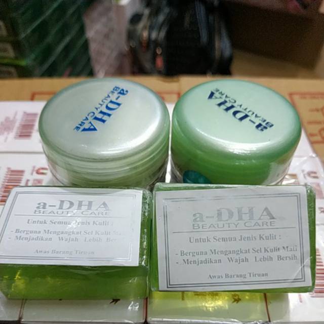 (1 set) ADHA HIJAU ASLI 1 sabun