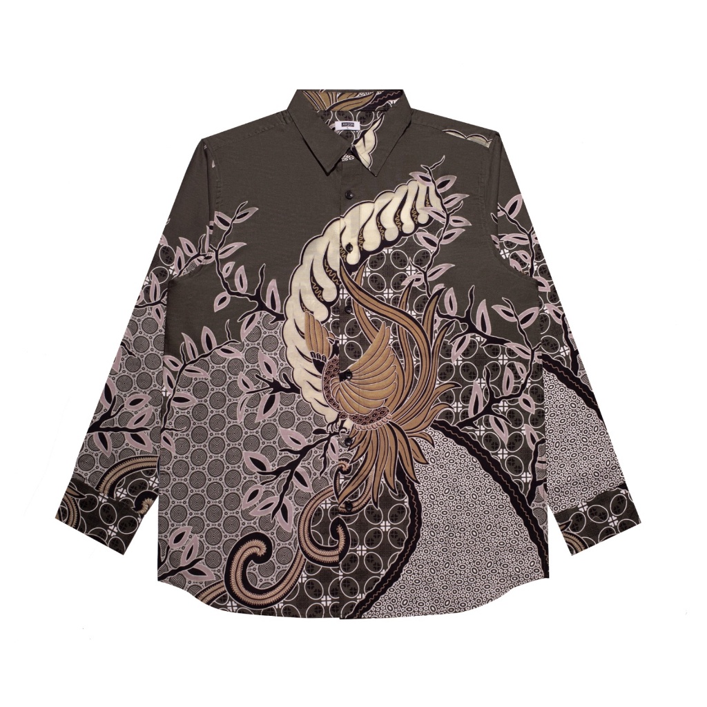 Ramayana Ciplaz Sidoarjo / M231 Kemeja Pria Batik Panjang Army 3144B