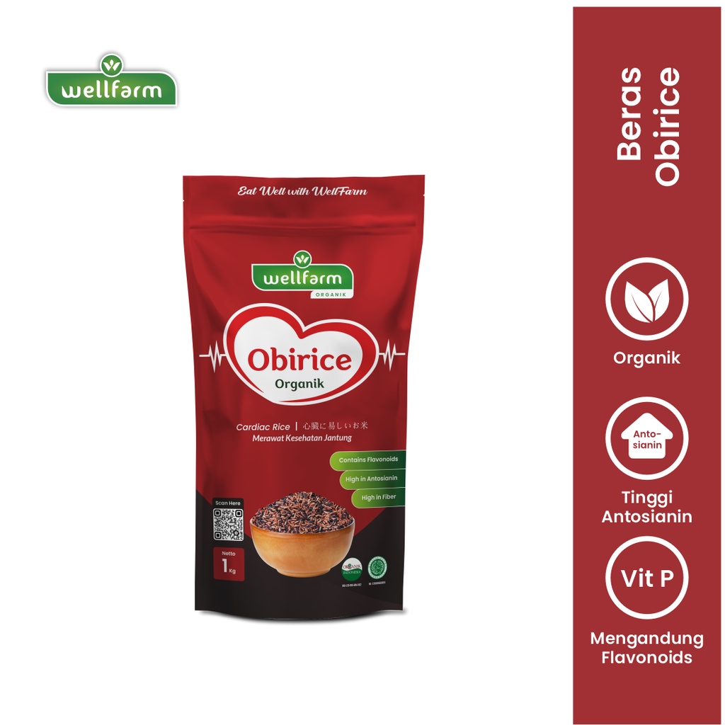 

Obirice Organik Untuk Kesehatan Jantung Diet dan Diabetes / Wellfarm Obirice Organik 1Kg