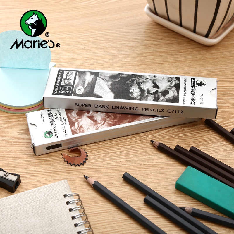 

Maries Drawing Pencil 10B 12B 14B - Pensil Lukis 10B 12B 14B
