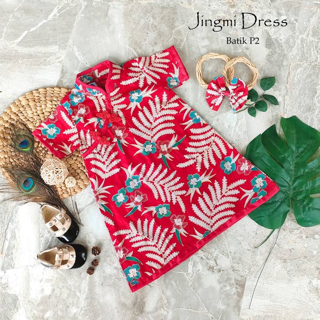 DRESS JING MI / DRESS ANAK / DRESS IMPLEK CANTIK / BAJU ANAK CEWEK/DRESS CHEONGSAM