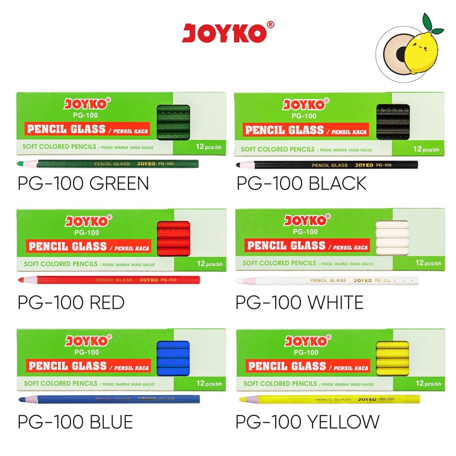 

Pencil Glass / Pensil Kaca Warna Joyko PG-100