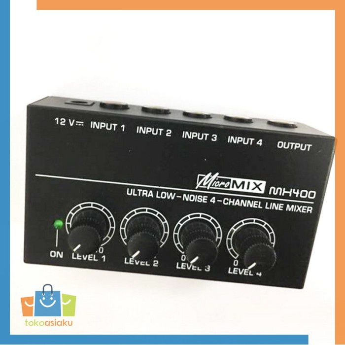 Mixer Amplifier Karaoke 4 Channel Audio Input Portable MX400