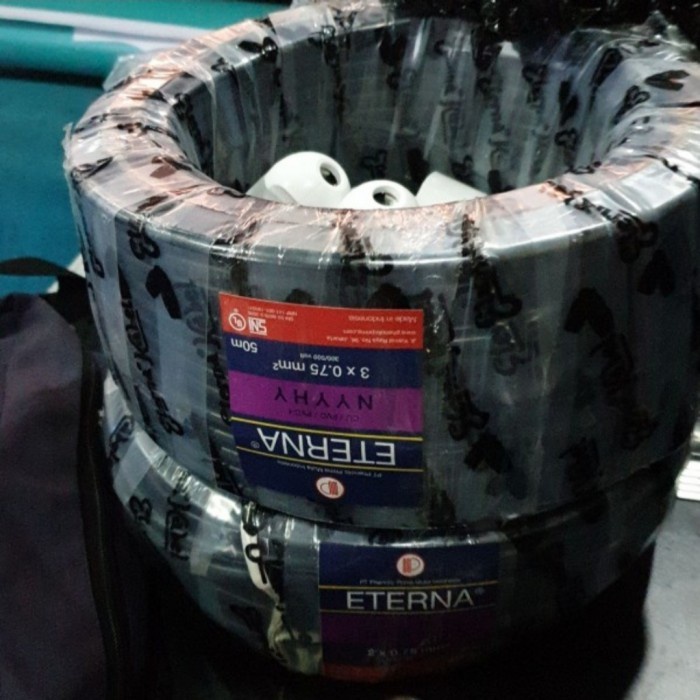 ETERNA - Kabel NYY HYO 2x0.75 Hitam