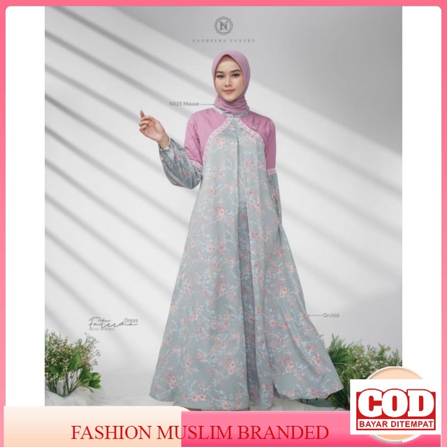 FATEEMA DRESS BY NADHEERA LUXURY  DAILY HARIAN TERBARU KEKINIAN| BAJU BUSANA MUSLIM ADEM FASHION MUS
