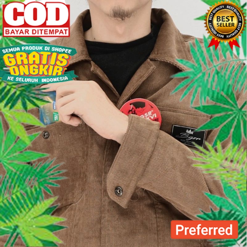 Jaket Corduroy Pria / Semi Parka Corduroy Original L XL / Jaketterlaris// JAKET MODEL BARU TERMURAH 