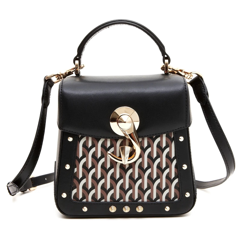 DELL'EST Trunkino Small Black Tas Selempang Wanita DSQ0101BDS