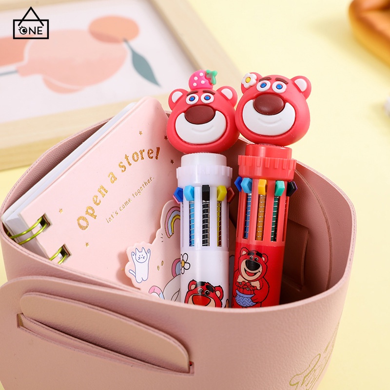 

COD❤️10 warna Pena ballpoint Cute bear kantor stasioner pena