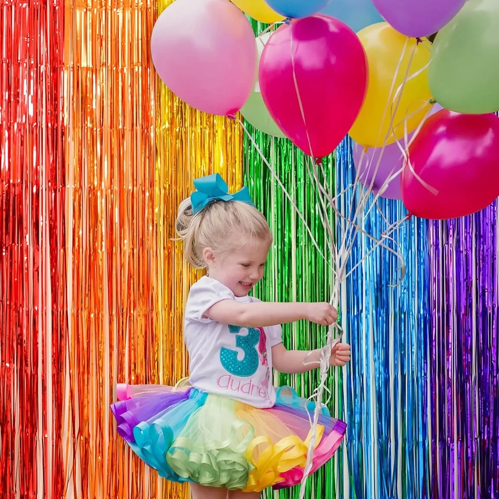 MurmerOfficial tirai foil pesta / backdrop foil / foil fringe curtain / background foil / tirai foil rumbai rumbai R839