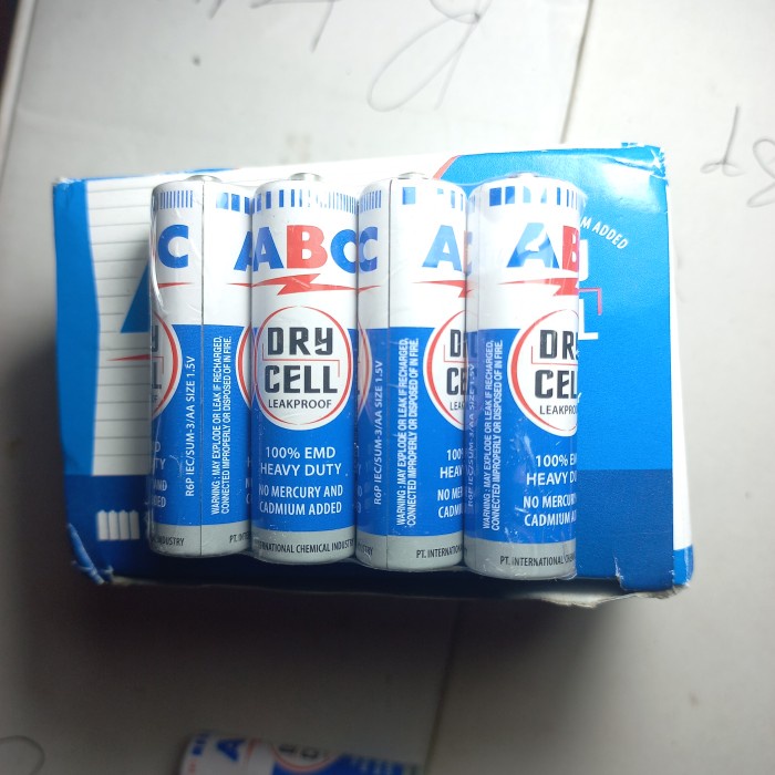 baterai ABC AA 1.5V sedang batrai batrey batre bateray batray batu A2 batere kecil