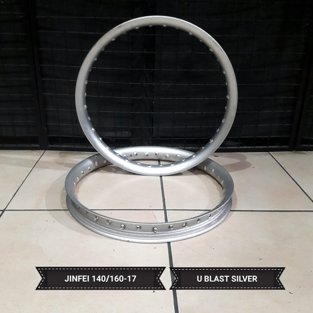 Velg Velek Pelg U Shape 140 160 Ring 17 Velg SNI Jinfei Silver