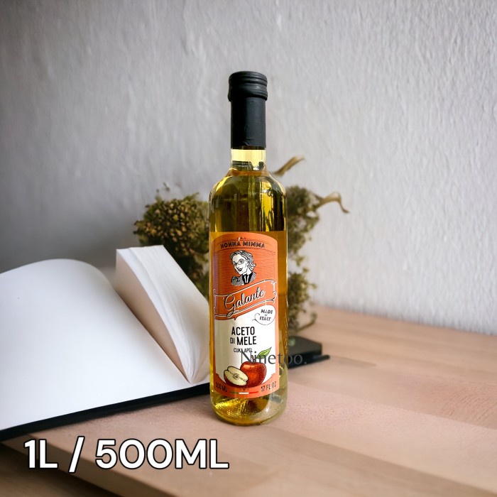 

Apple cider vinegar cuka apel aceto di mele import italy 1L 500ML