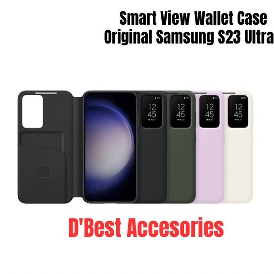 Smart View Wallet Case Samsung S23 Ultra  - Black, S23 Ultra
