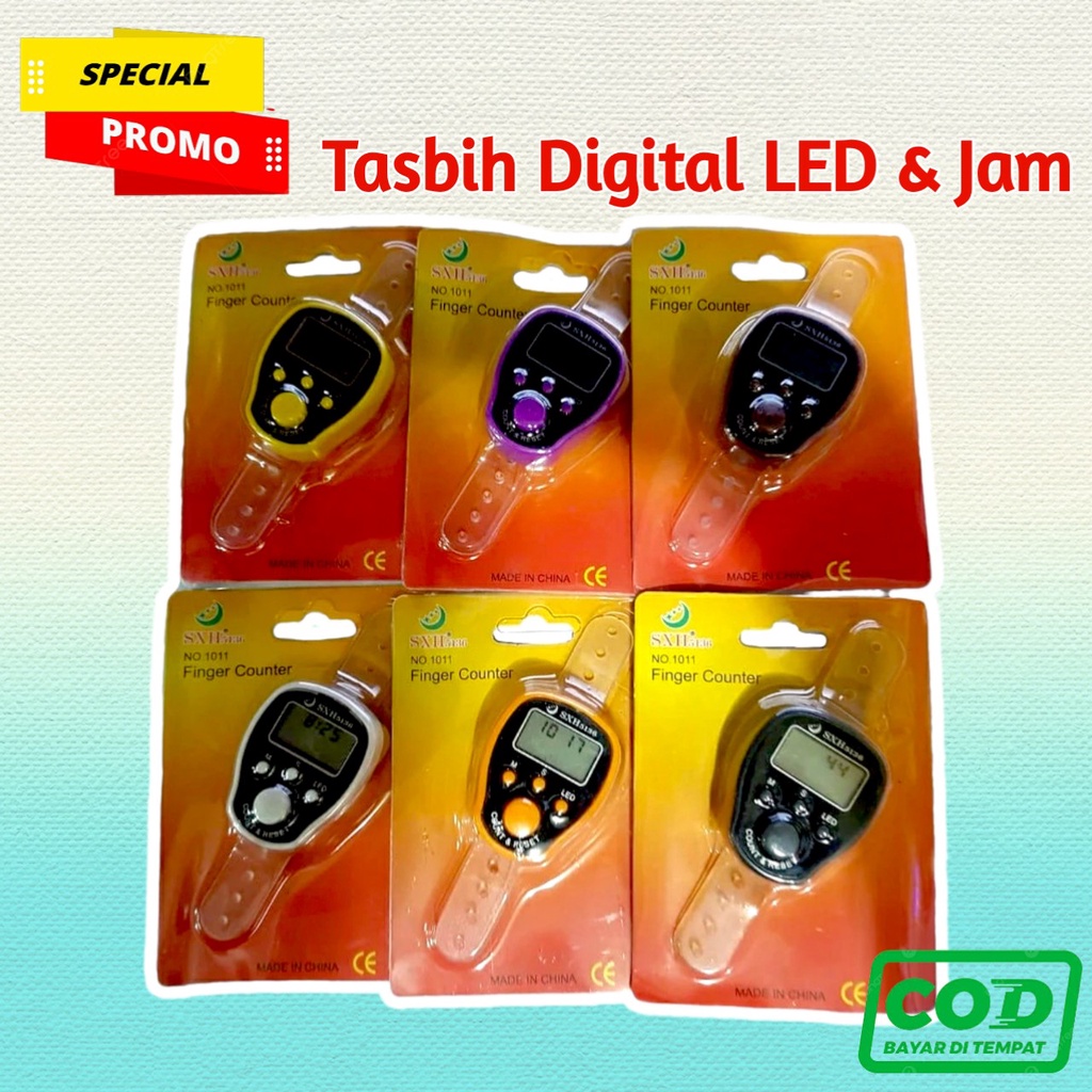 TASBIH DIGITAL LED DAN JAM / TASBIH DIGITAL TASBEH DIGITAL TASBIH JARI TERBARU / TASBIH DIGITAL LED 