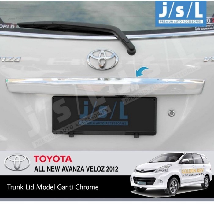JSL Trunk Lid Avanza Veloz 2012 Model Ganti Full Chrome SP2