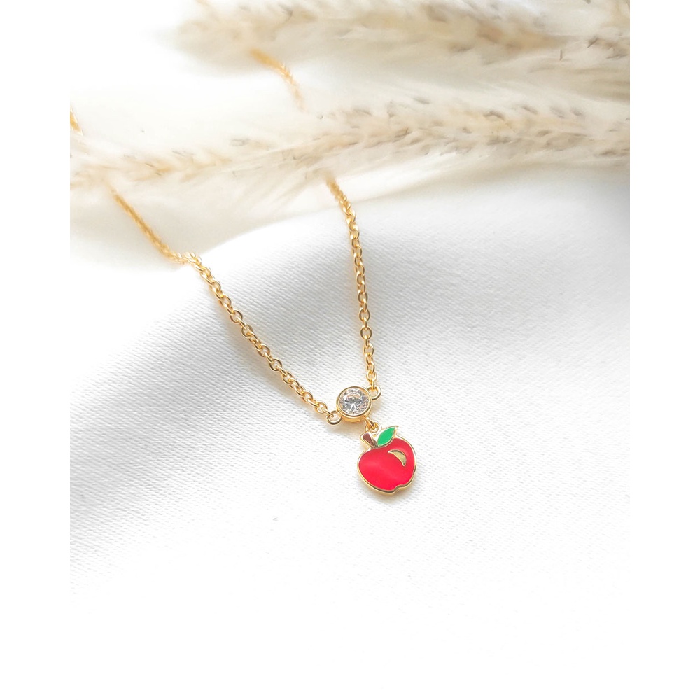 Kalung Anak Model Liontin Buah Apel - Kaaygcmpcat21-8k