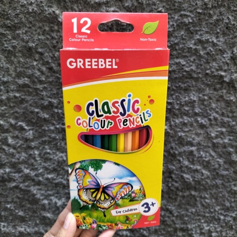 

Pensil 12 Warna GREEBEL Panjang Classic 7012