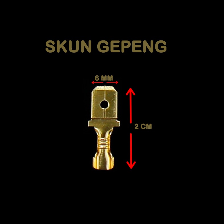 Skun Kabel Kuningan Terminal Sekun GEPENG