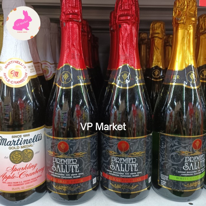 

Premier Salute Red Grape 750ml | Minuman Berkarbonat Rasa Angur