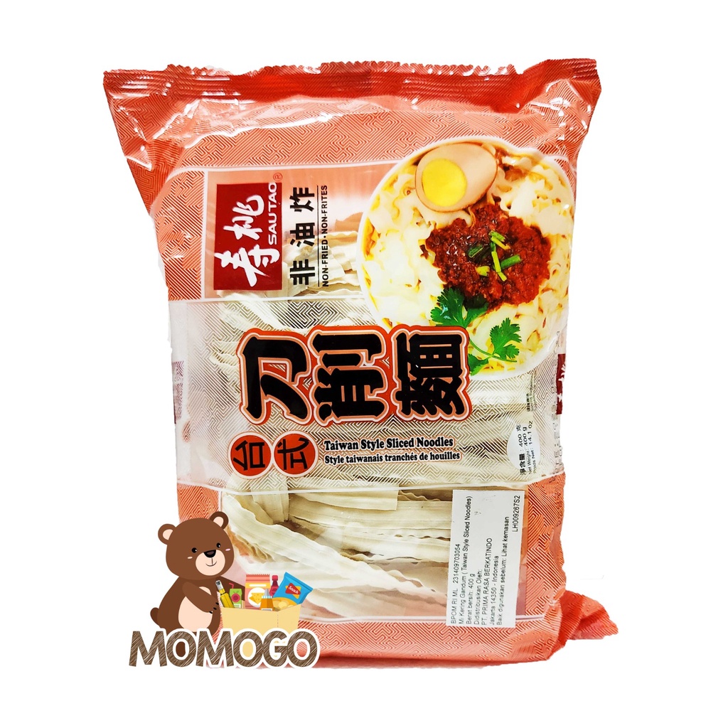 

SAU TAO TAIWAN STYLE SLICE NOODLE 400GR/MIE KERITING TAIWAN