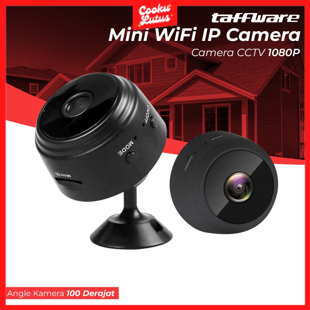 Kamera CCTV Mini Full HD 1080 Pixel Taffware - A9 - Black