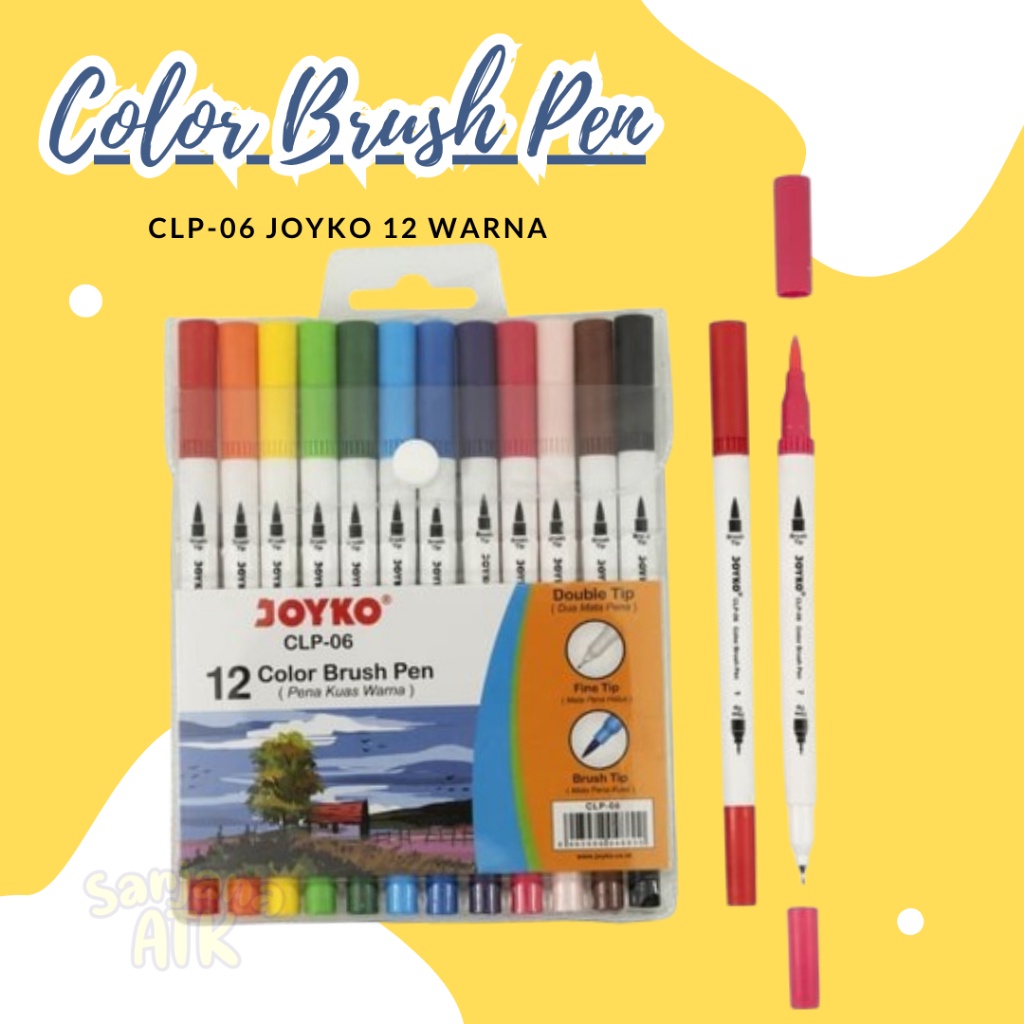 

Joyko Color Brush Pen 12 Warna