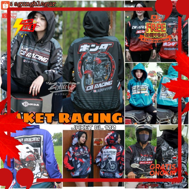 OUTFIT JKT48 TERBARU NEW ERA //JAKET CB RACING / JAKET GL 100 MEGAPRO TIGER HEREX / JAKET CB ZONA ME