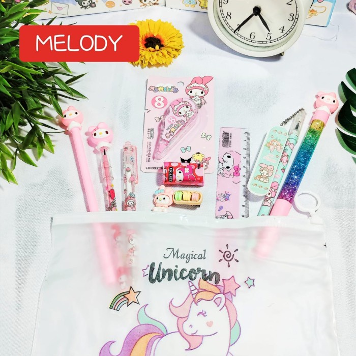 

Paket Alat Tulis SANRIO 30RB Super Lengkap isi 9 Alat Tulis+FREE Pouch - Purin