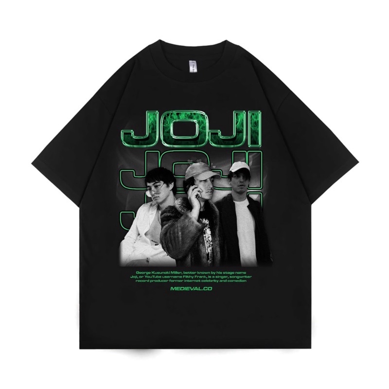 KAOS BAJU JOJI FURY OF US | RAP TEE | OVERSIZE | BAND | VINTAGE | TSHIRT | HITAM | MEDIEVAL | aesthe