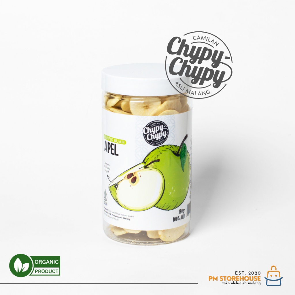 

Keripik Buah Apel Hijau Kualitas Super Chypy - Kemasan Toples