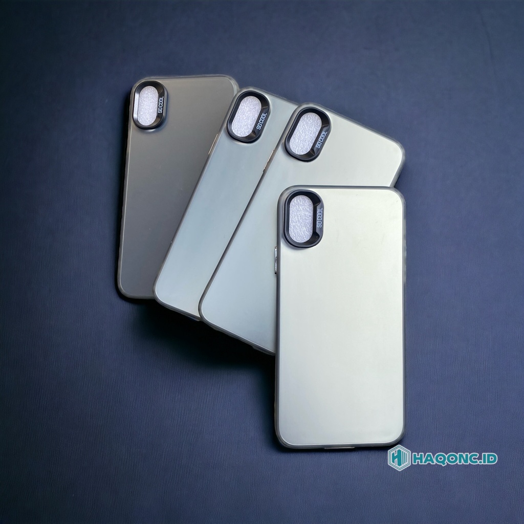 Case iphone XR XS Warna Pelangi Hologram Softcase edge Silver Black