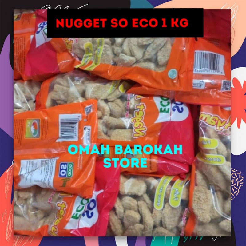 

Nugget Ayam So Eco 1kg karton isi 6pack nugget so Eco 1dus