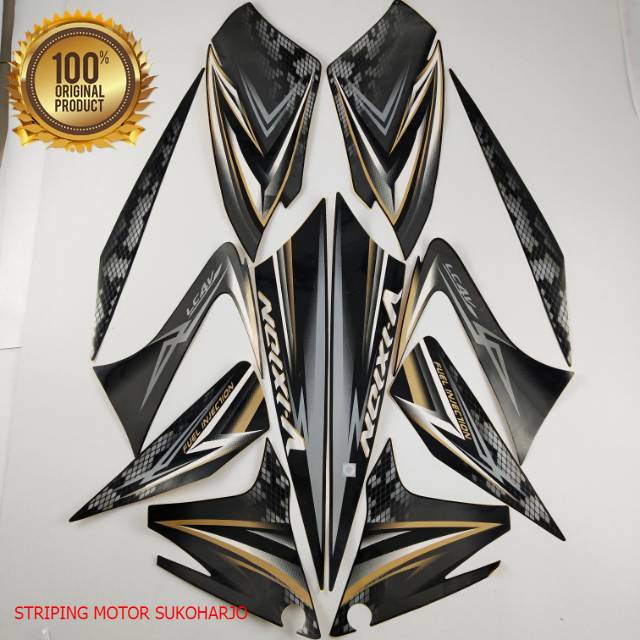 (ORI) striping yamaha vixion 150 2009 old hitam list body kualitas original