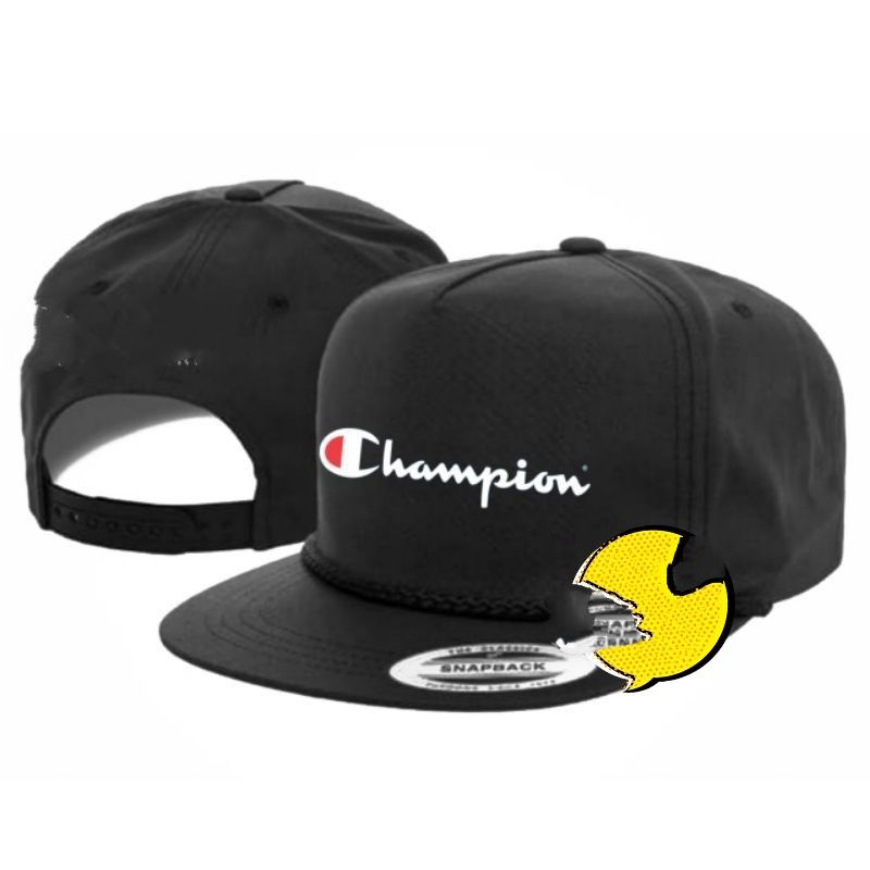 Topi Snapback CHAMPION Premium High Quality - Topi Keren - Topi Casual - Topi Champion