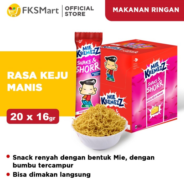 

[DISKON] Mie Kremezz Shorr Box Keju Manis