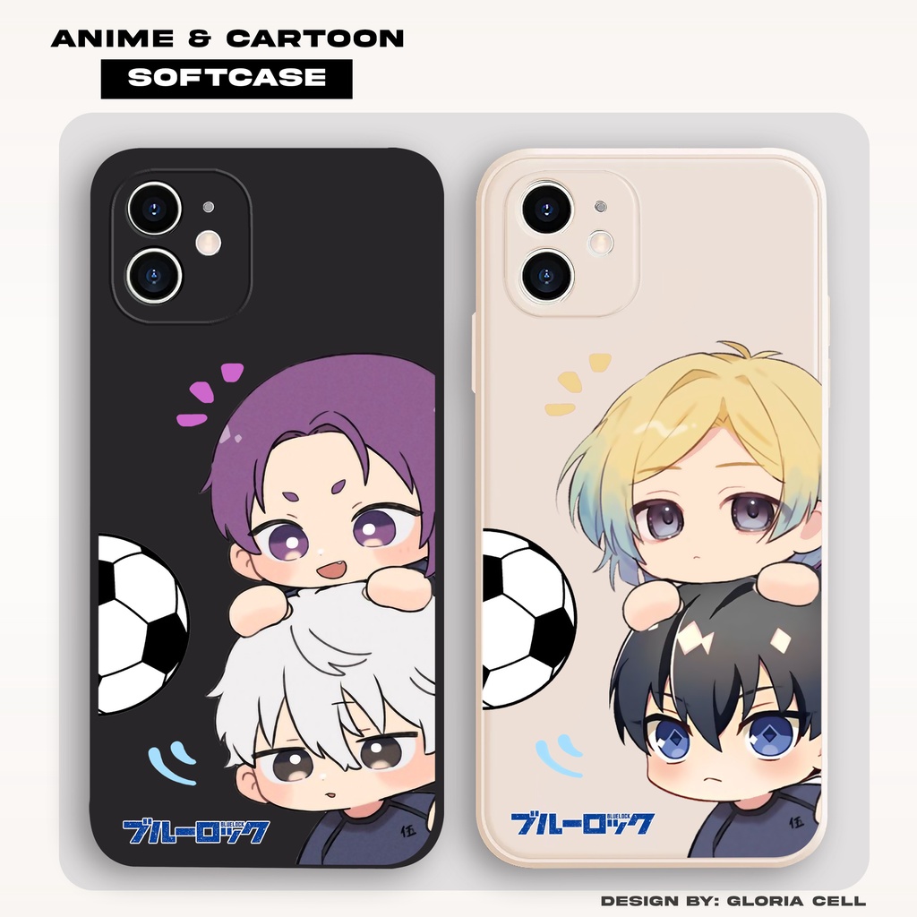 Case Vivo Y15S Y16 Y17S Y12 Y20 Y22 Y36 Y27 Y01 Y30 Y50 Y53 Y1S Y91 V15 V20 S1 Blue Lock Reo Series 
