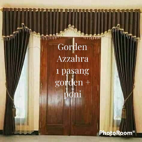 gorden satu  set poni ruang tamu gorden poni atas pintu  gorden ruang tamu gorden tirai jendela