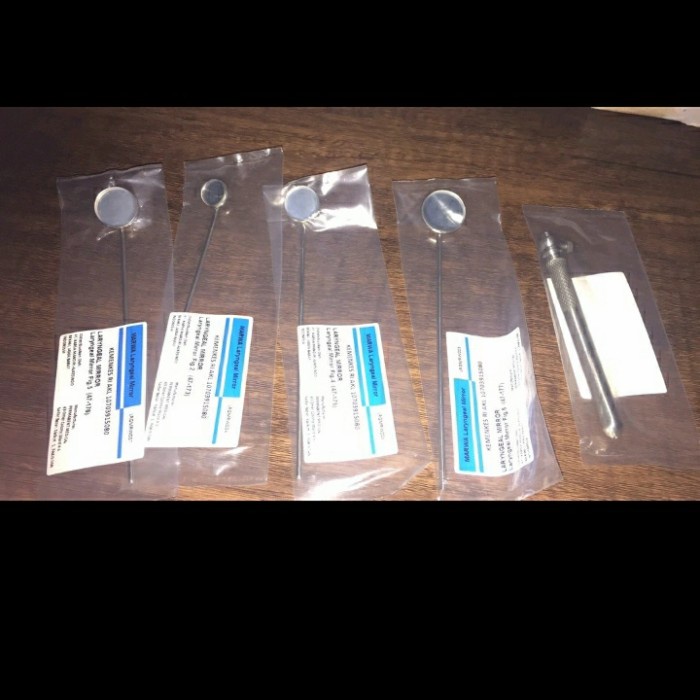 kaca mulut / kaca laring + handle 1 set