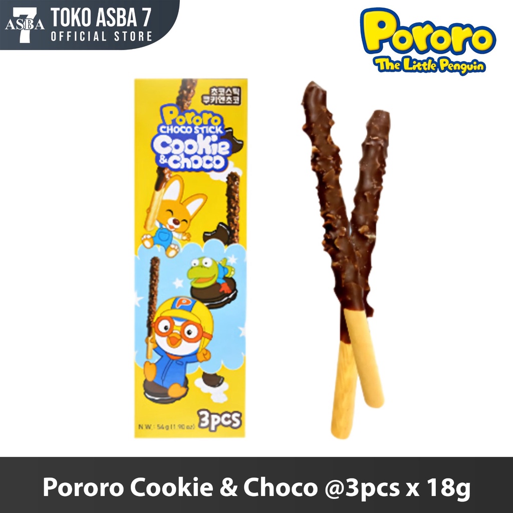 

PORORO CHOCO STICK 3 PCS X 18 GR