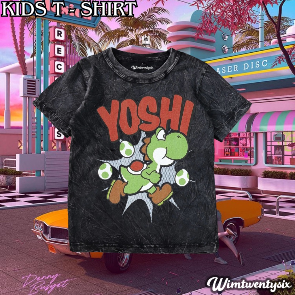 KAOS ANAK | BAJU ANAK | KAOS YOSHI VINTAGE TEE