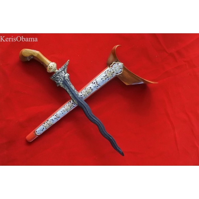 keris naga penganten kinatah ladrang topeng - bilahan saja WKP murah